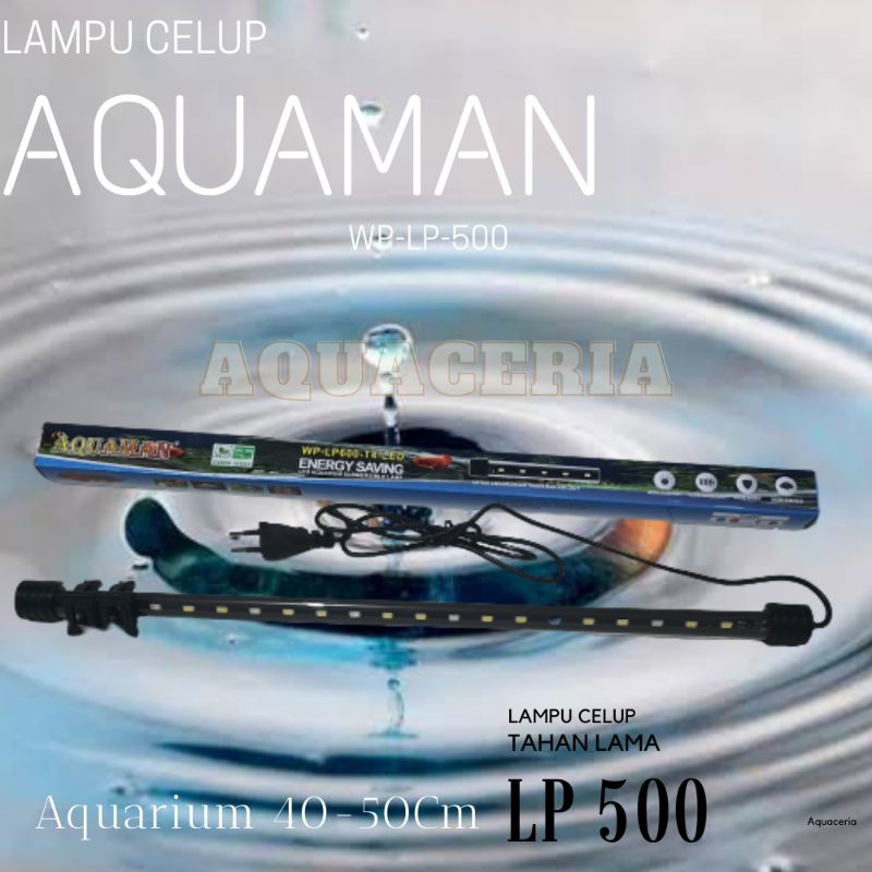 Lampu Celup aquarium AQUAMAN WP-LP500-T4 LED Lampu celup aquarium 50 cm