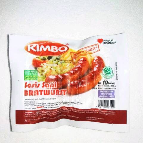 

Kimbo Mini Bratwurst Original 500gr isi 10 | Mini Bratwurst Sausage 500gr 10 pcs
