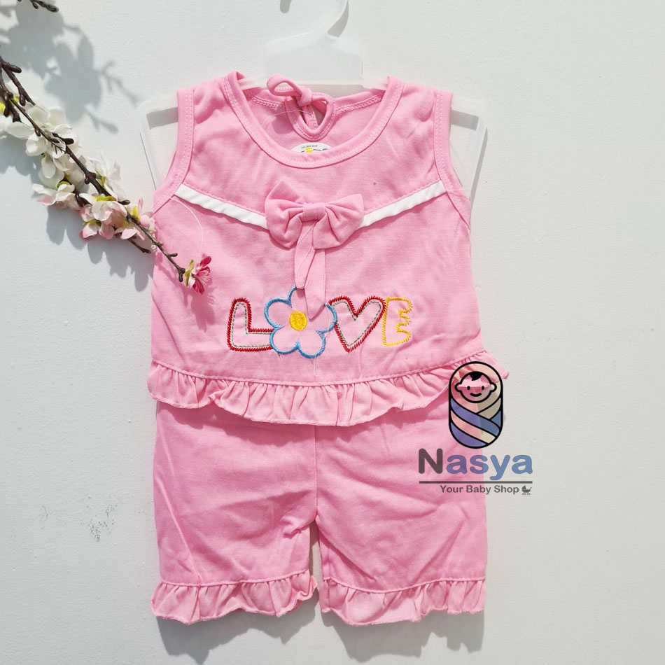 [N-102] Baju Bayi New Born Kombinasi / Setelan sehari-hari anak perempuan (0-6 bulan)