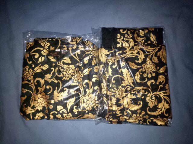 [best Seller] Couple Batik Span Pendek Alona Sarimbit Keluarga Pesta Batik Pekalongan Tanah Abang