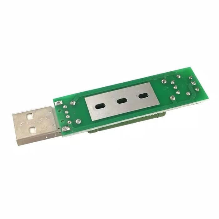 USB Mini Discharge Interface Load Resisto 1A / 2A with Switch Green