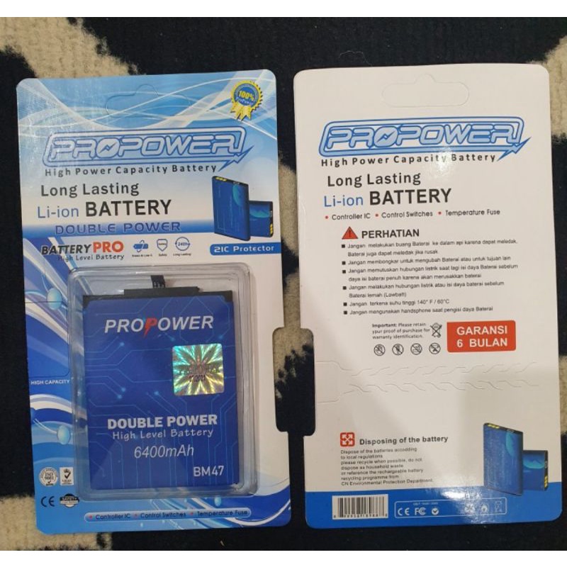 BATERAI BATRE DOUBLE POWER XIAOMI BN47 REDMI3 4X