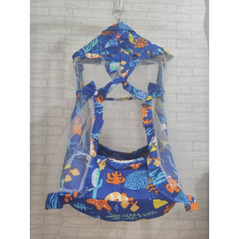Ayunan Bayi Karakter 3in1 Kelambu Pita-Ocean navi pita