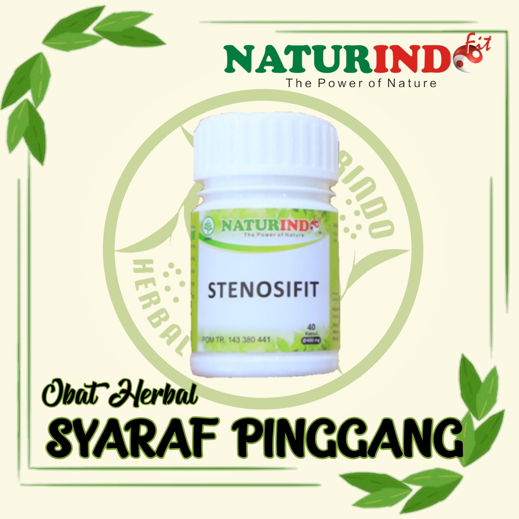 OBAT HERBAL SAKIT PINGGANG SARAF KEJEPIT ENCOK SARAF TERJEPIT AMPUH - STENOSIFIT NATURINDO