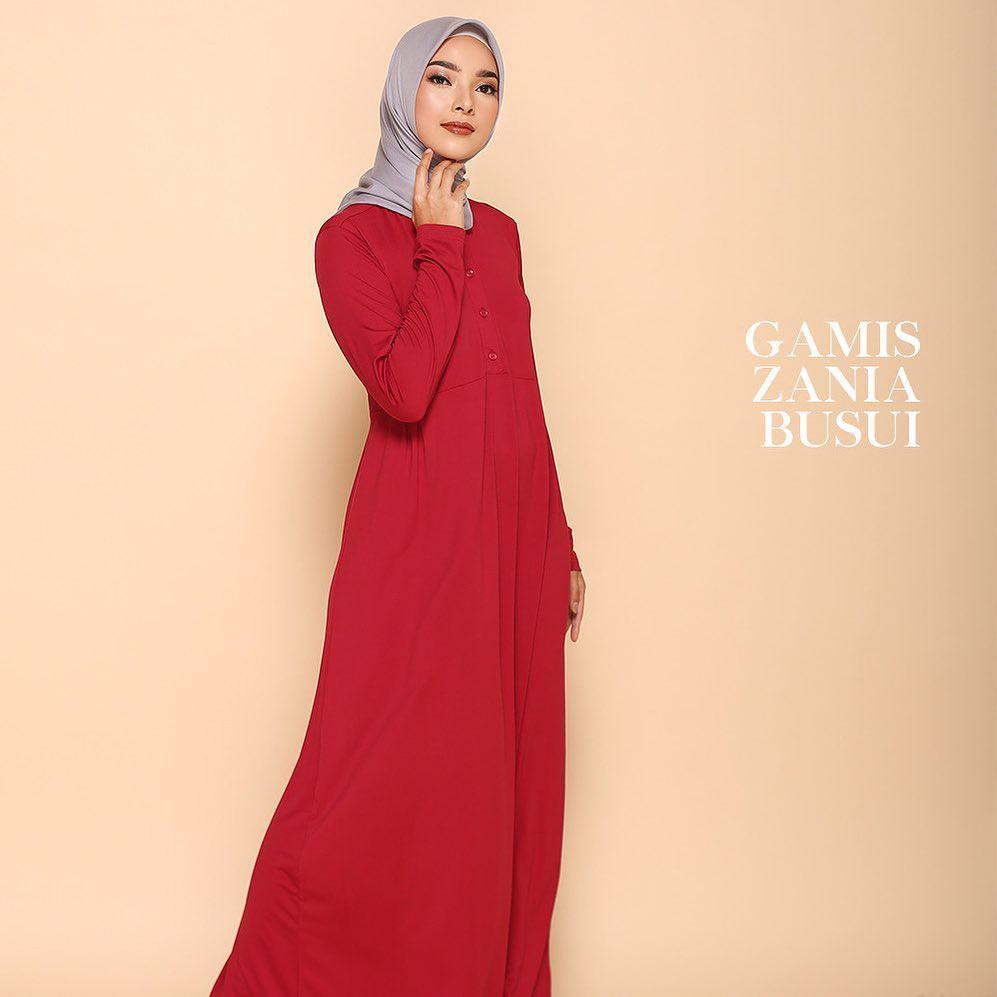 ELZATTA GAMIZ ZANIA BUSUI MAROON 122 / GAMIS ELZATTA / GAMIS POLOS ELZATTA