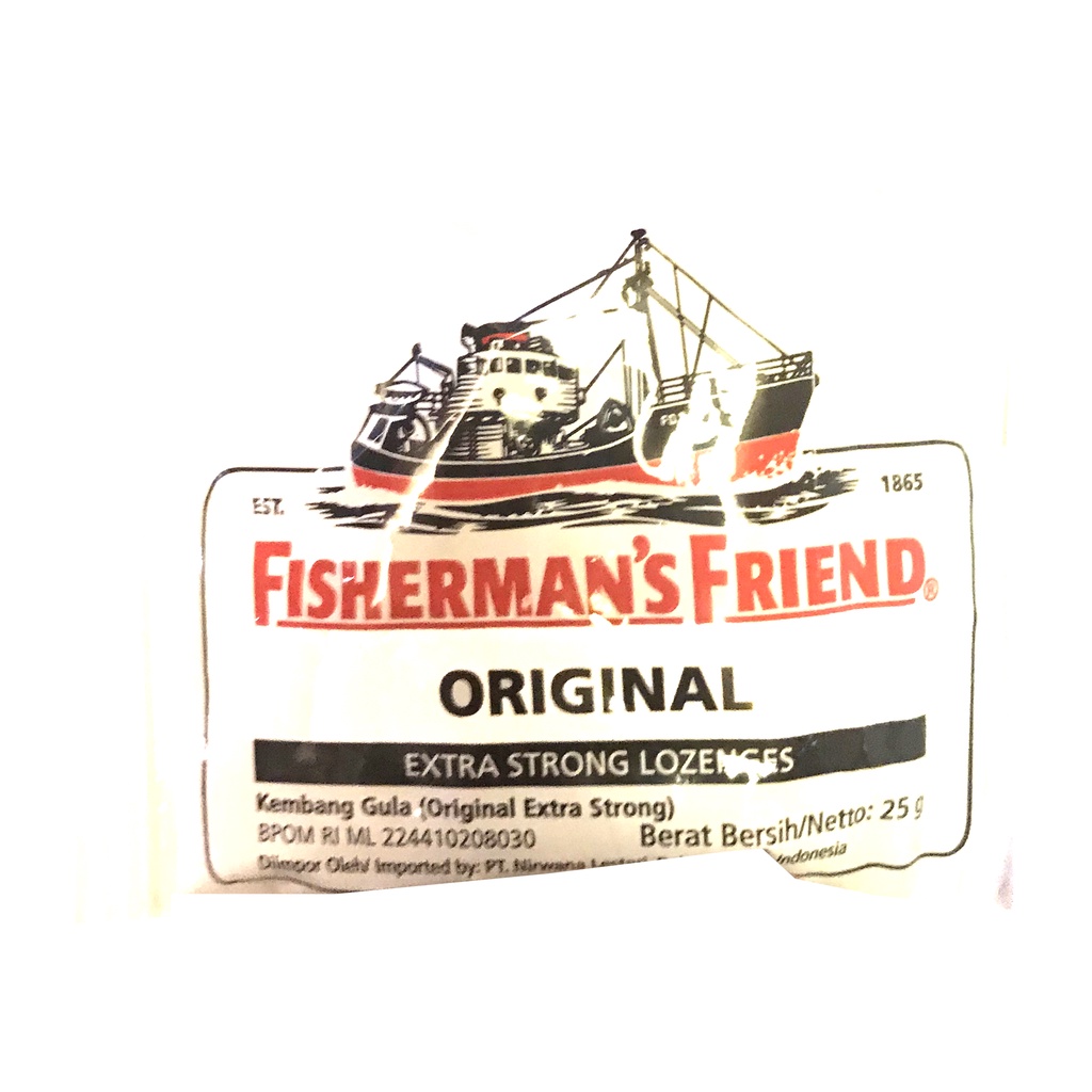 Fisherman's 25gr Friend Permen Pelega Tenggorokan Candy Mint Lozenges Fishermans