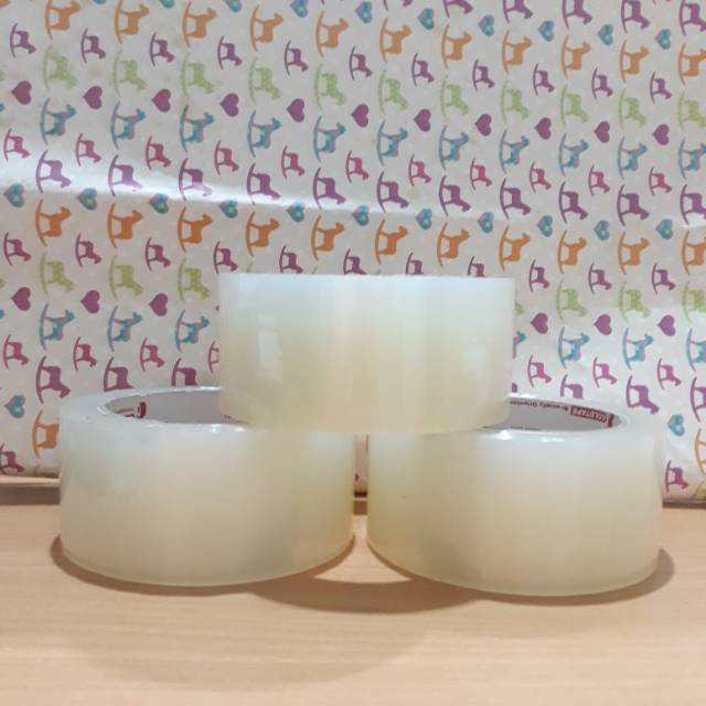 

Lakban bening (tambahan bubble wrap untuk FREE ONGKIR)