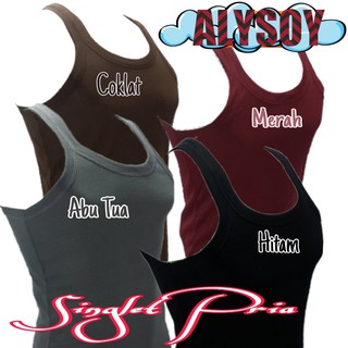K465 Kaos  Singlet  Pria  Kaos  Dalam Warna Polos 