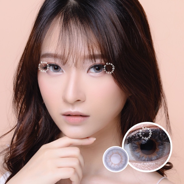 Kawai Gankyu softlens Princess anuna gray (1botol)