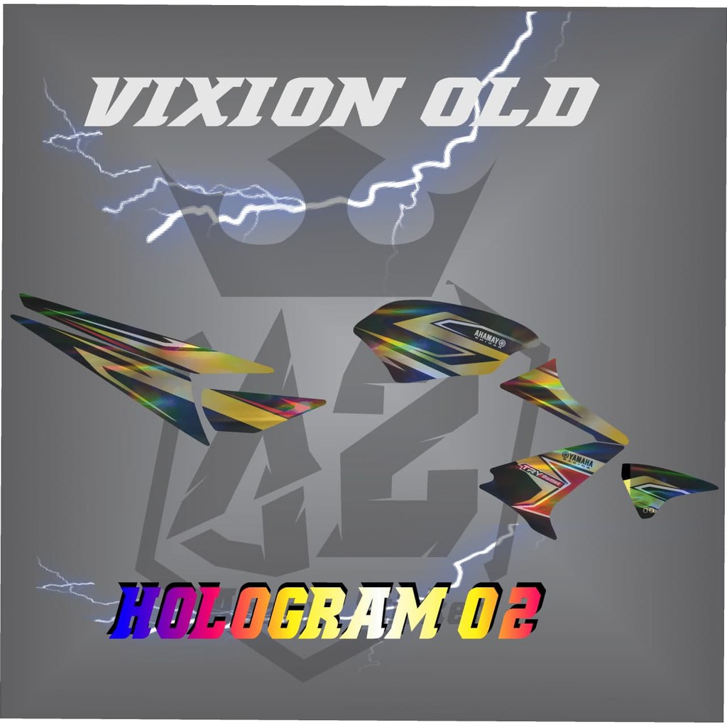 Striping Variasi Vixion Old - sticker Vixion Old STICKER  VARIASI VIXION OLD HOLOGRAM Variasi 02