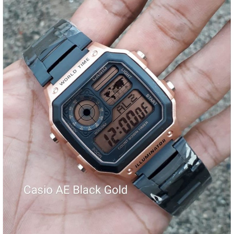 READY FOR SALE!!! CASIO AE LUMMINATOR JAM TANGAN TAHAN AIR JAM PRIA JAM TERLARIS BISA COD