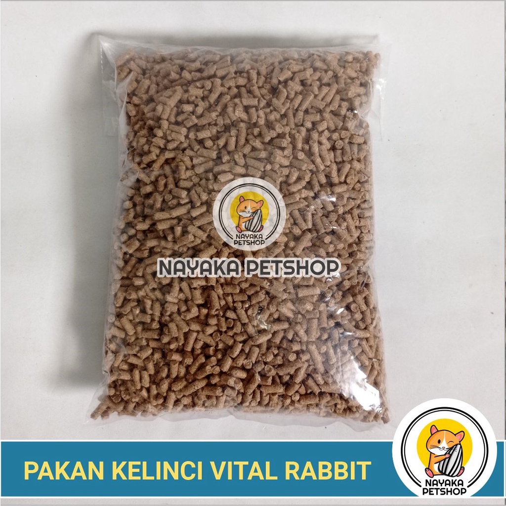Vital Rabbit 1 Kg Pakan Kelinci Murah Makanan Pelet Kelinci Citra Feed