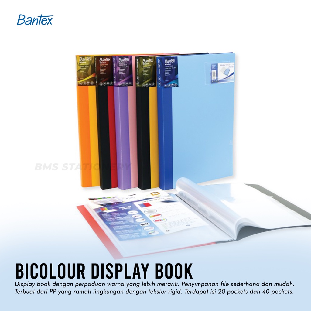 

[BMS Palembang] Bantex Bicolour Display Book 40 Folio #3185