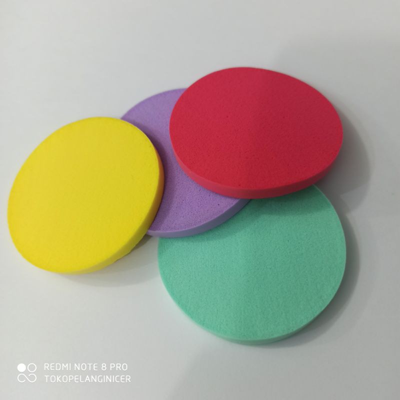 SPONS Bedak Polos SATUAN / Spon make up - Face Powder Puff /sponge murah Tokopelanginicer