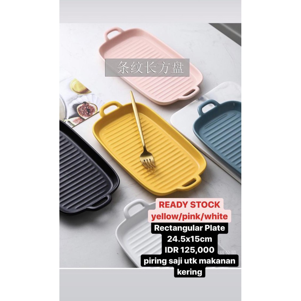 Large wadah saji mangkok sayur piring snack keramik import