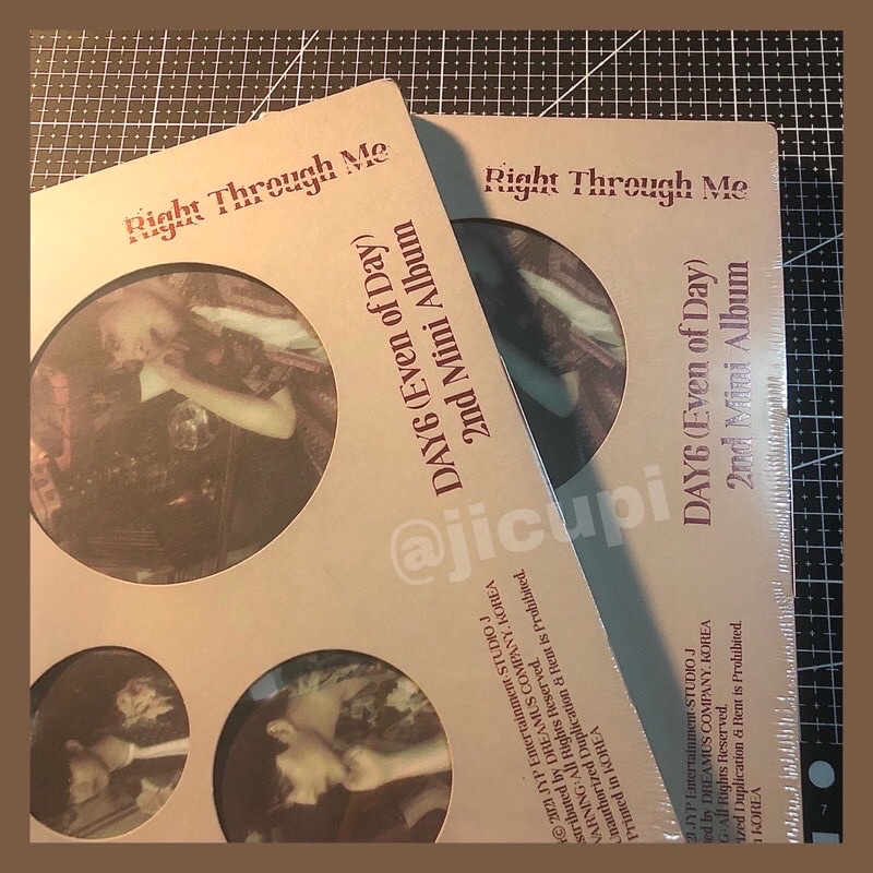 Album day6 EOD rtm right through me sealed unsealed habis