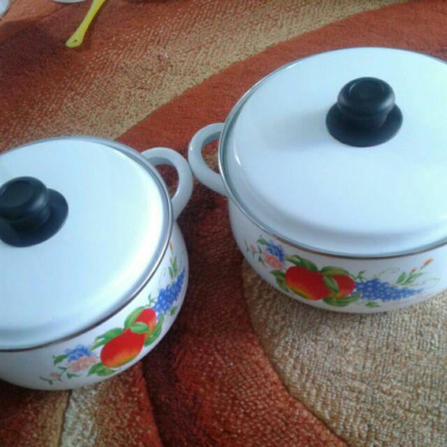 Panci Enamel Lisa Set 22+24 Cm
