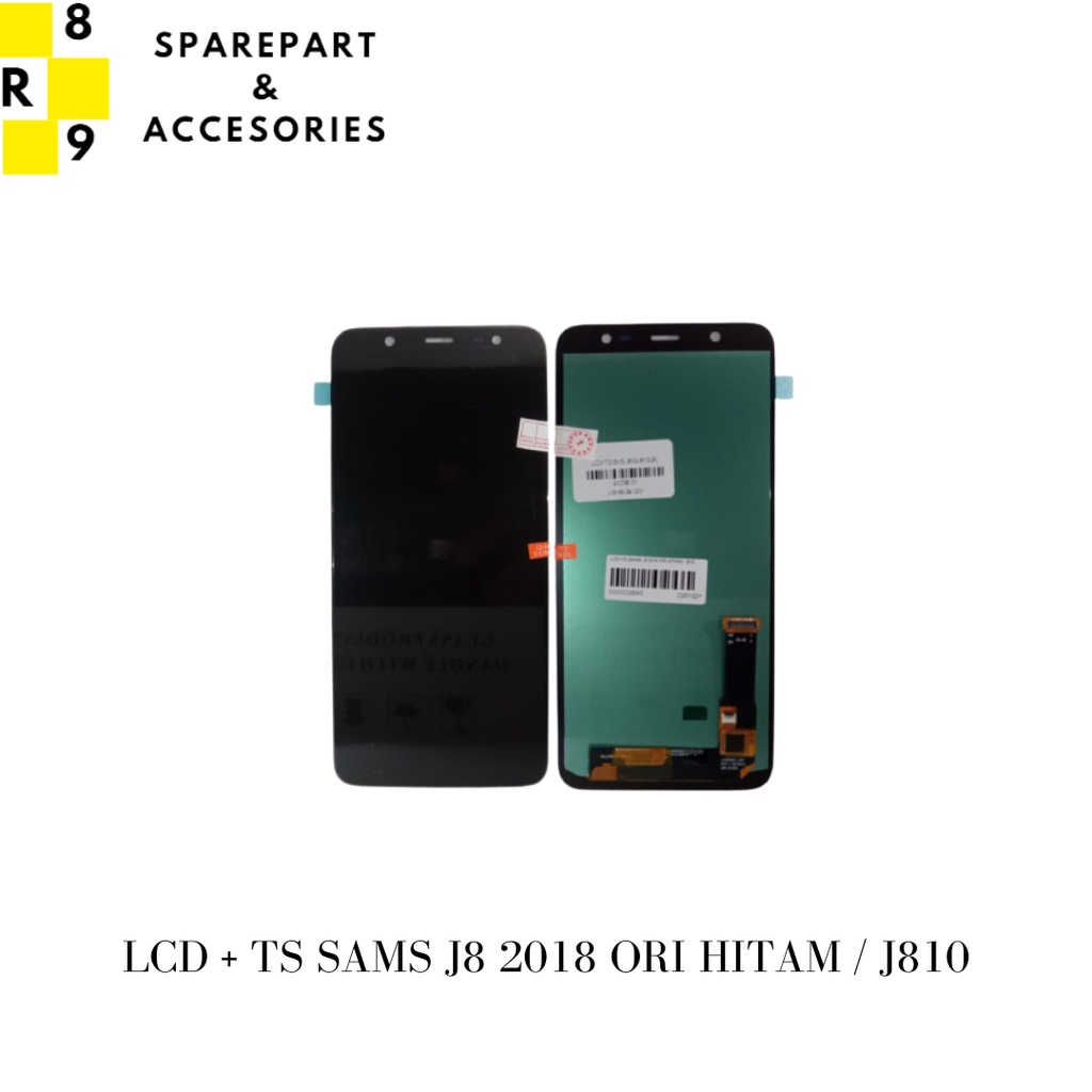 LCD + TS SAMS J8 2018 ORI HITAM /J810
