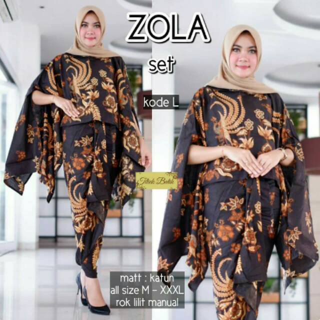 Batik kebaya zola sett