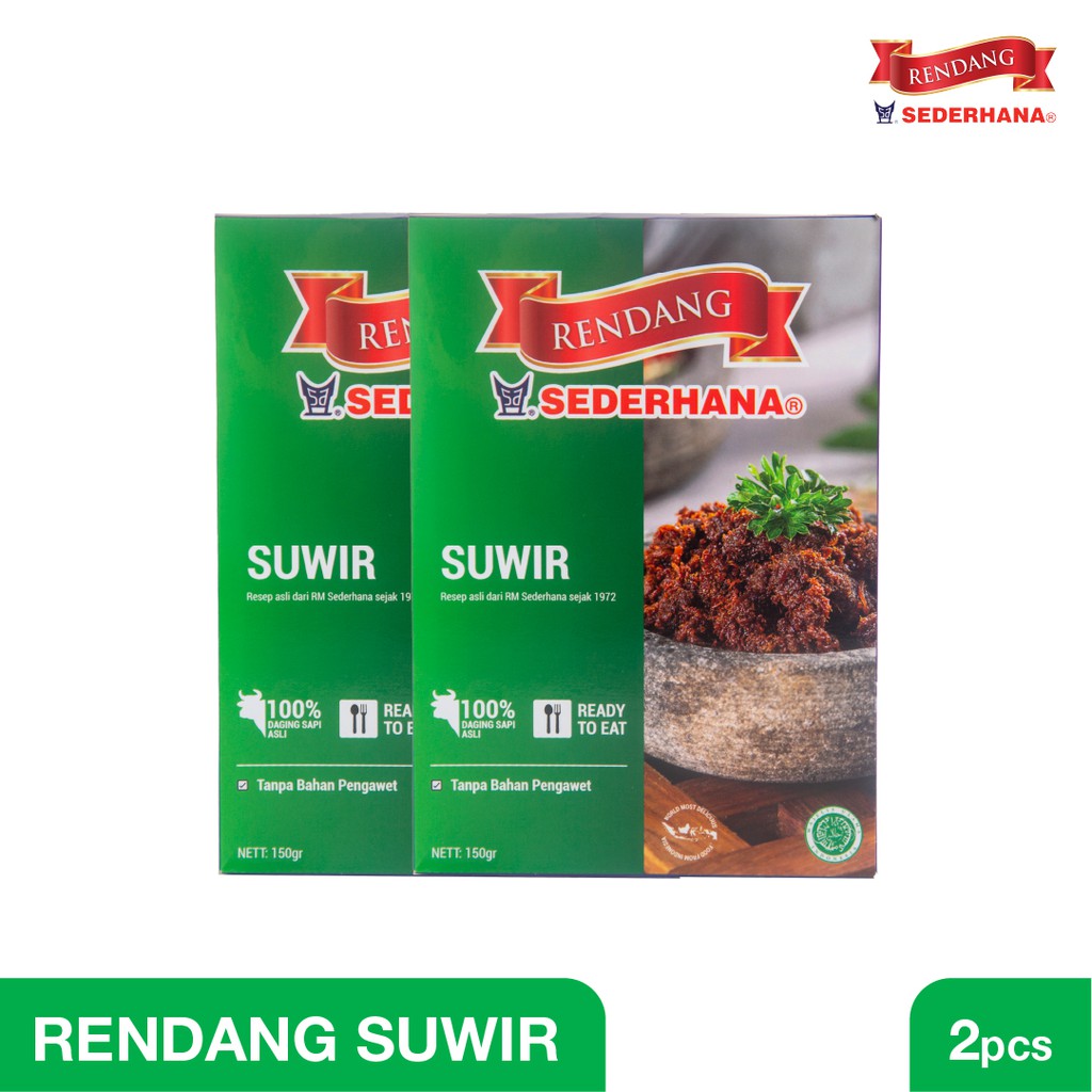 

Rendang Sederhana - Paket Double Rendang Suwir