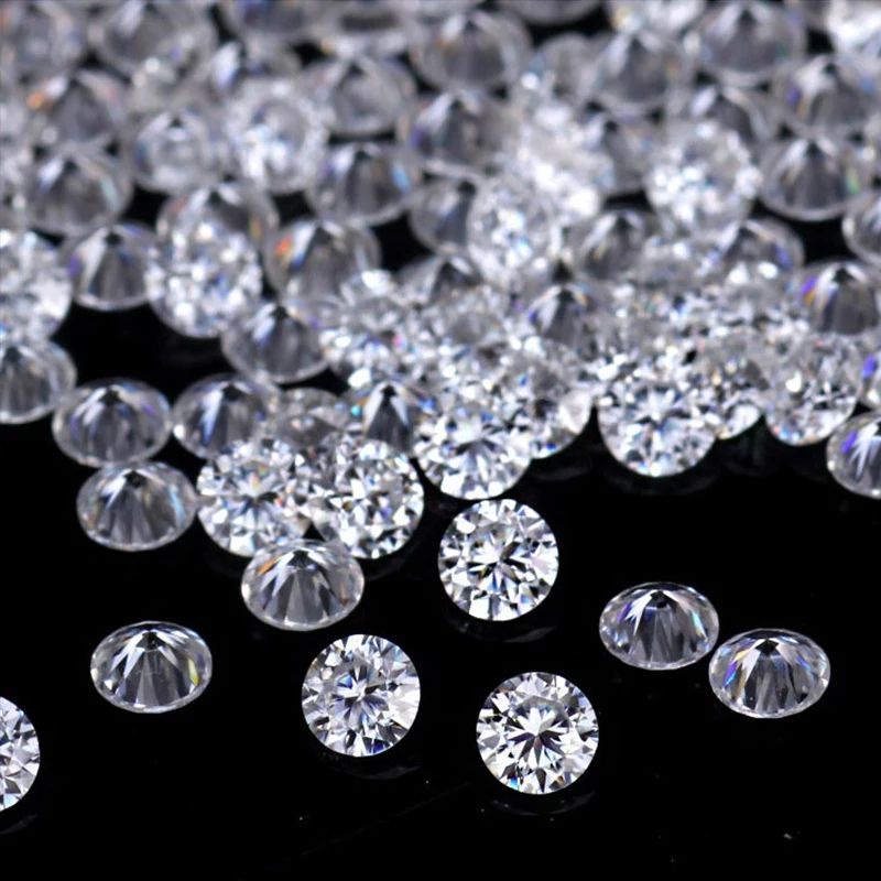 Berlian Tabur Moissanite Round 1ct Per Pack Colour White DE VVS1 Diamond Quality