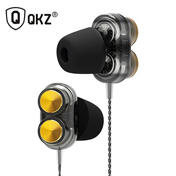 QKZ KD7 Earphone Headset Super Bass Dual Driver Gaming