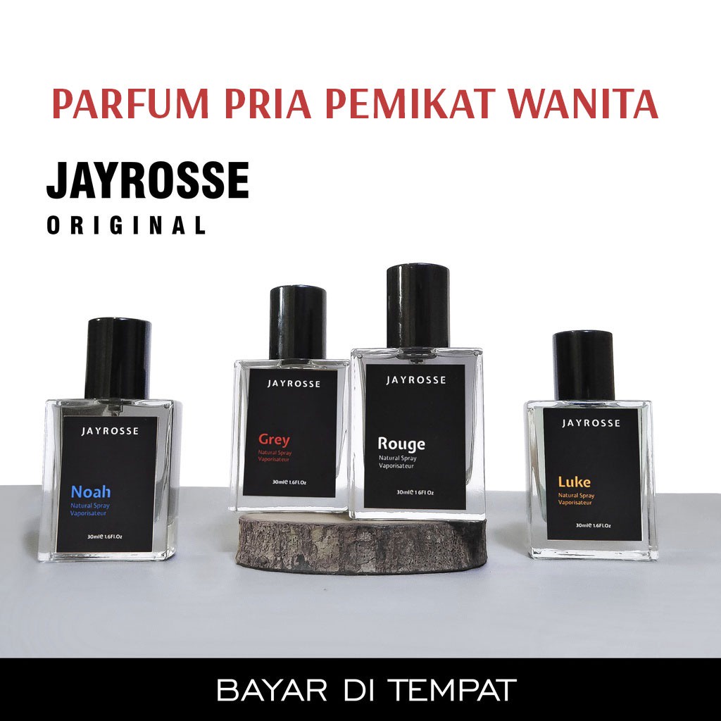 Parfum Viral Pemikat Pasangan Original Jayrosse Jayrosee Jayrose Grey Rouge Noah - Parfum Pria Wanita Best Seller Inspired By Jayrosse 30ml