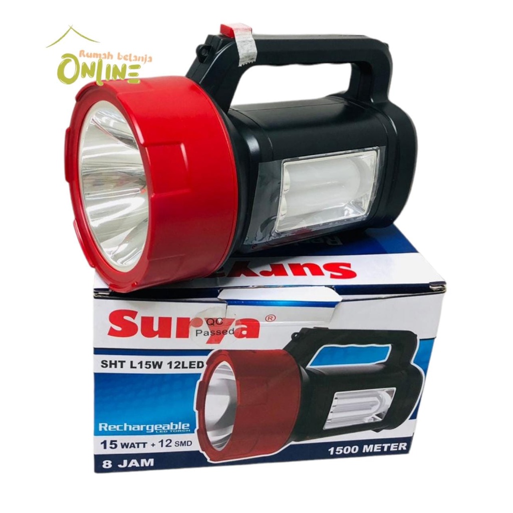 LAMPU SENTER SURYA LED EMERGENCY 15 WATT