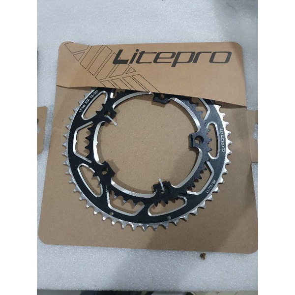 Chainring double LITEPRO 53/39 dan 56/46