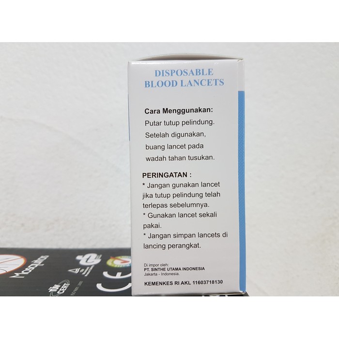 Jarum Bekam Magicstar 21G 100 Sterile / Blood Lancets / Twist Lancets