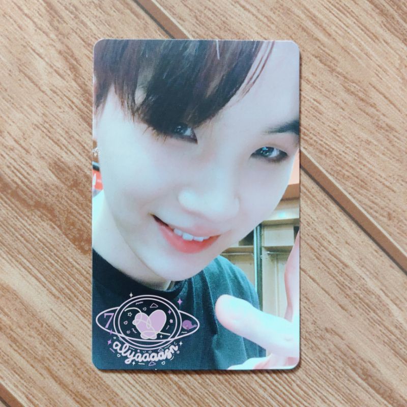 OFFICIAL PHOTOCARD PC DVD WORLD TOUR LOVE YOURSELF LYS NEWYORK NY MIN YOONGI SUGA || NAMJOON RM SEOK