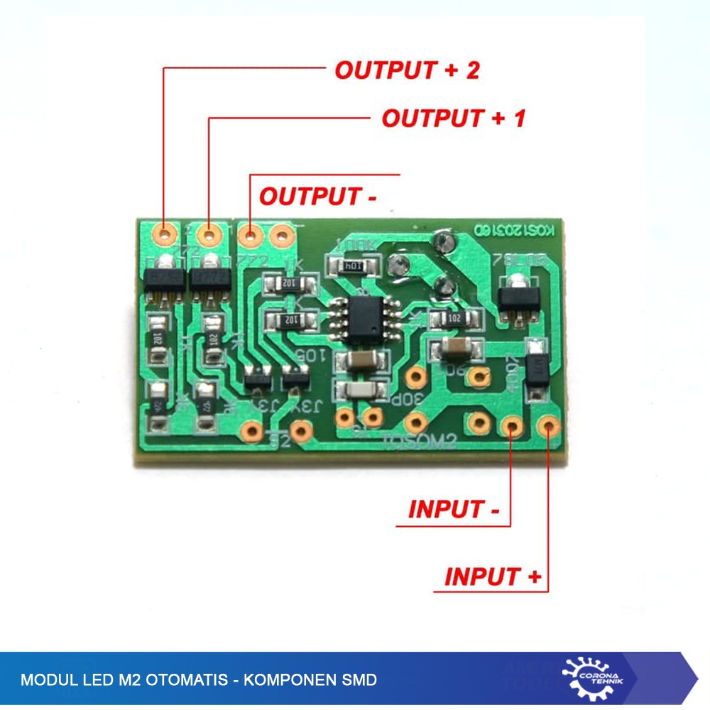 Modul Led M2 Otomatis - Komponen SMD