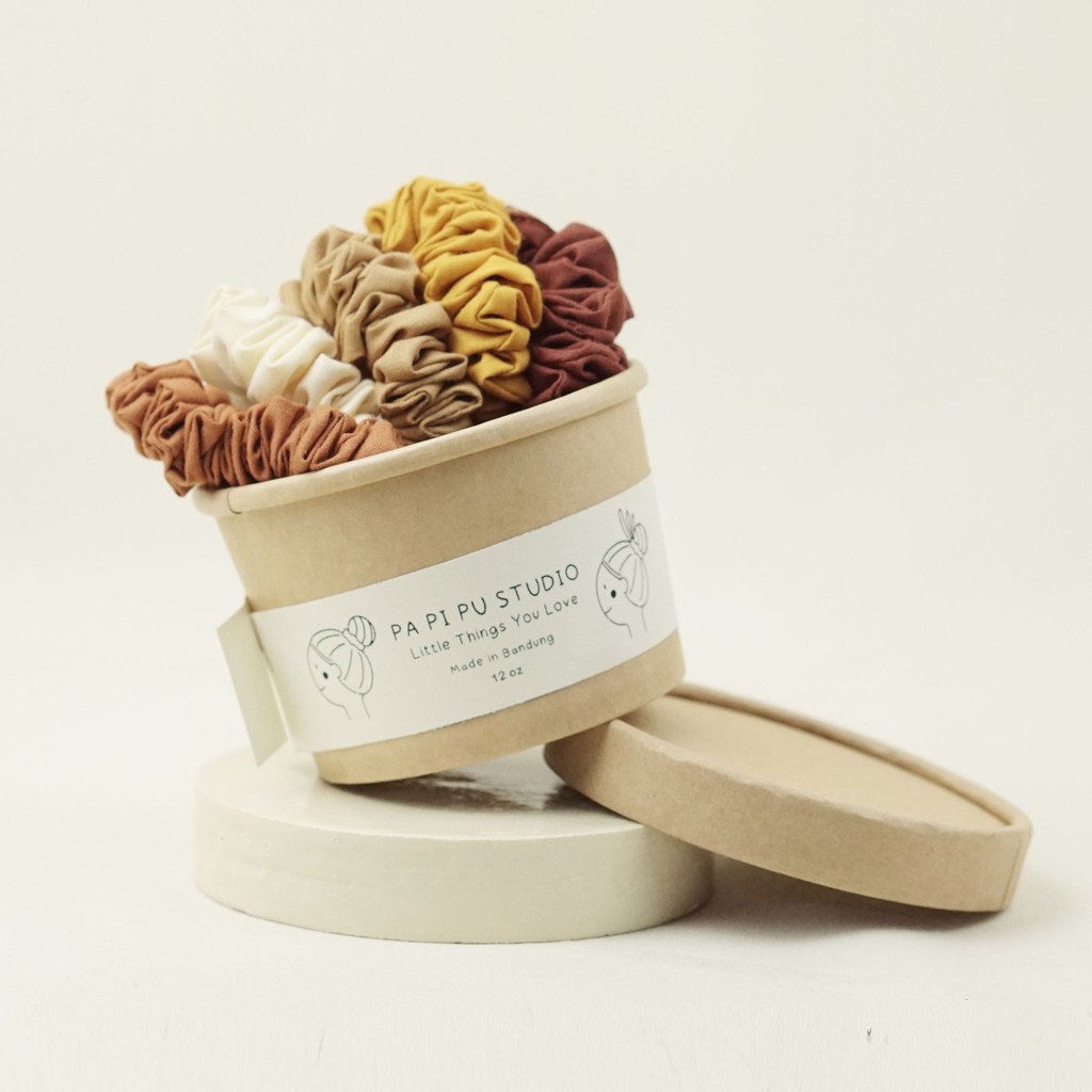 Papipu studio - scrunchies ikat rambut kunciran pumpkin series