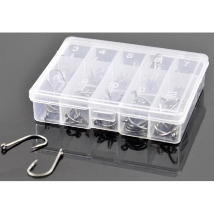 TERMURAH Paket Kail Pancing Long Handled Fishing Hook Ten Division