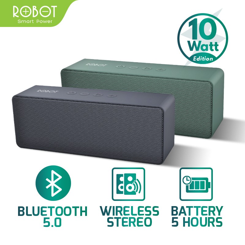 Speaker Bluetooth Robot RB420 TWS 10 Watt Upgrade Version Ultra Bass