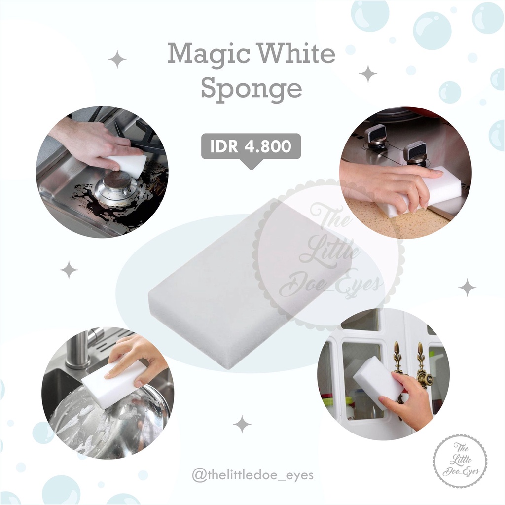 Kitchen Cleaning Tools  (Sponge/ Sabut Kawat/ Sabut Nylon, Magic Sponge Pembersih piring/ wajan)