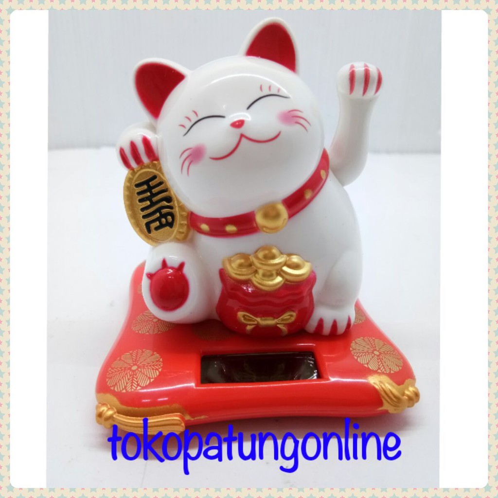 Kucing Hoki Rejeki Maneko Neki White Besar