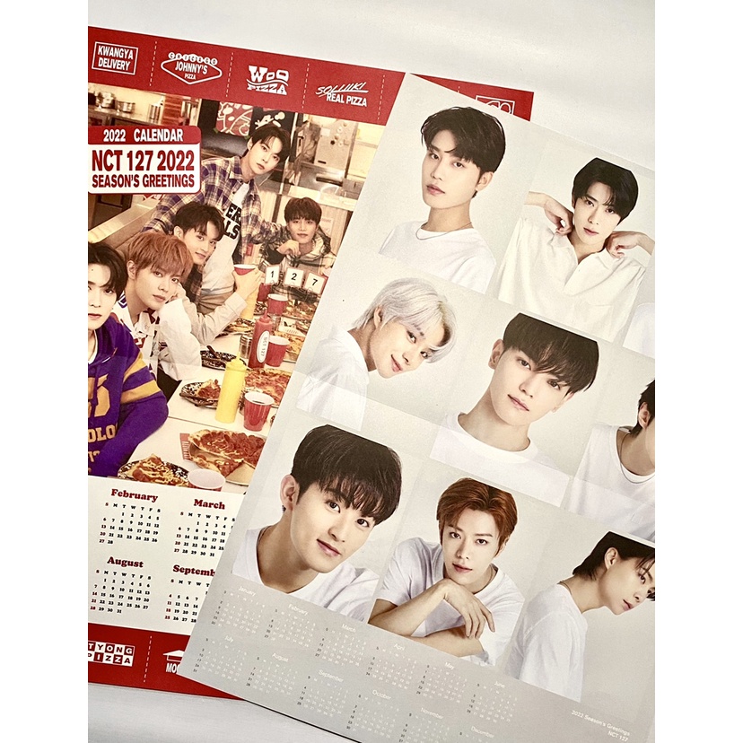 

POSTER CALENDAR + STICKER DECO SET SEASON GREETING SG 22 NCT 127 READY STOCK