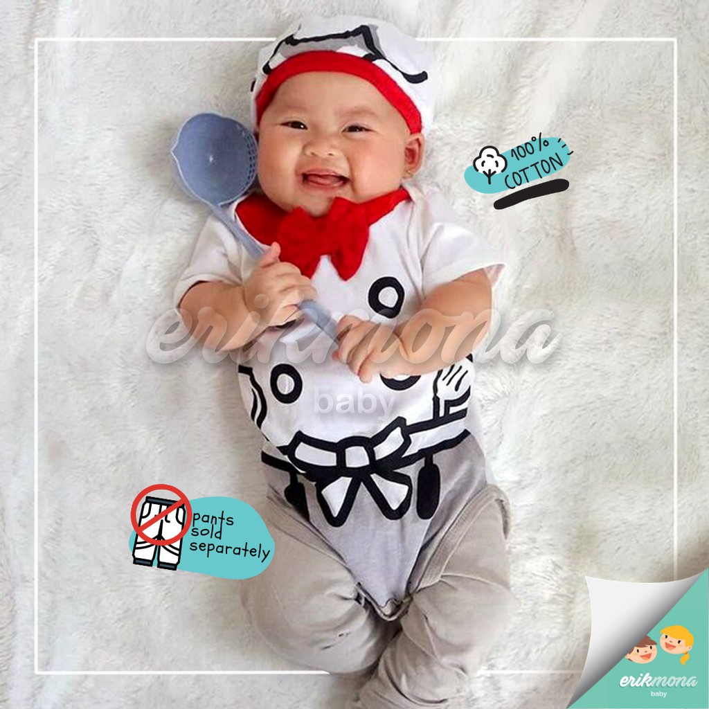 ✔️ baju bayi jumper bayi ✔️ model karakter chef koki ✔️