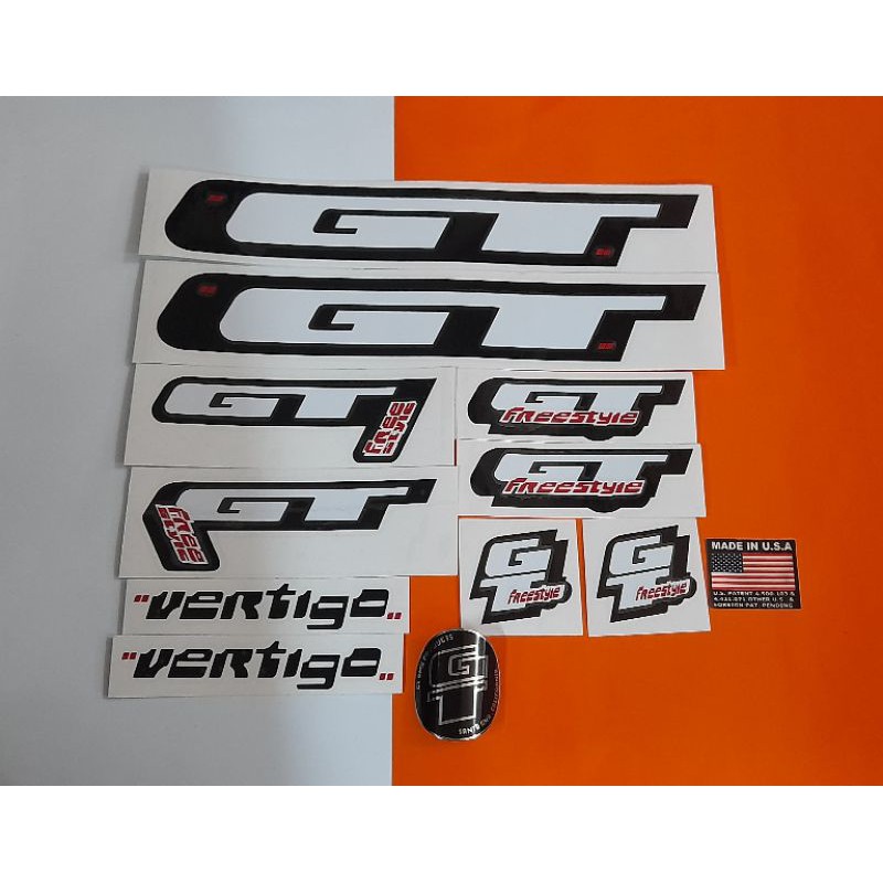 Custom Emblem Sepeda Gt Santa Ana + Stiker Sepeda Gt Vertigo