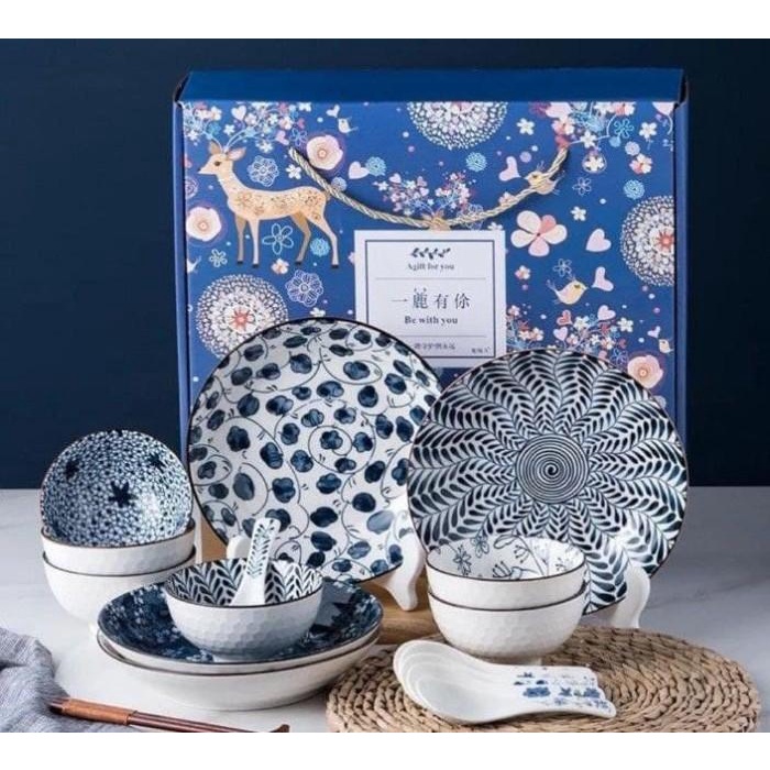 JAPANESE SET TABLEWARE / PIRING SET JEPANG / JAPANESE HAMPERS BOWL