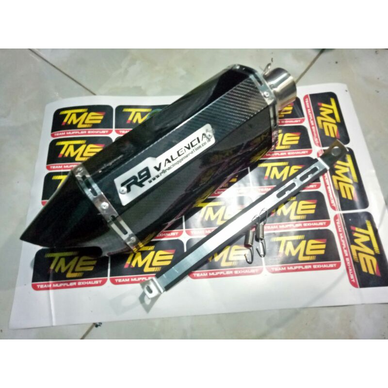 KNALPOT MOTOR RACING R9 VALENCIA FULL CARBON