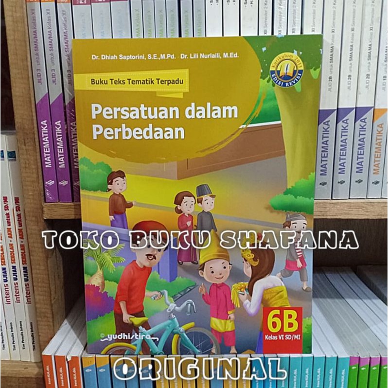 Paket 5 Buku Tematik Terpadu Yudhistira 6A 6B 6C 6D 6E K13 Edisi Revisi Kelas 6 SD ORI