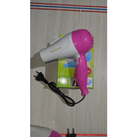 Alat pengering rambut elektrik hairdryer lipat listrik portable 500W hair dryer pemanas rambut