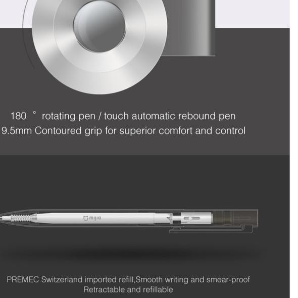 

➴ 100% Original Xiaomi Mijia Metal Sign Pen - Emas ❂