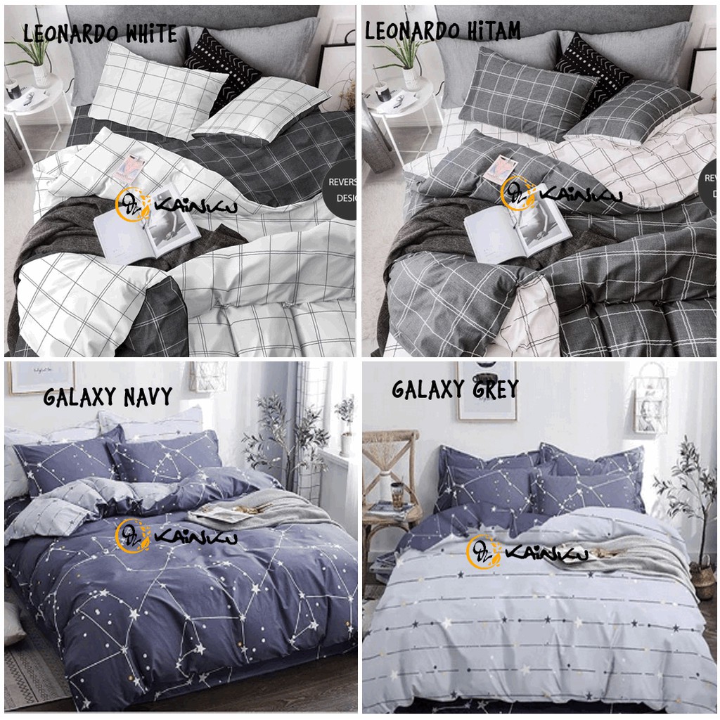 SET SPREI DAN BEDCOVER UK 180 &amp;  200 KATUN LOKAL, CATRA DAN JEPANG