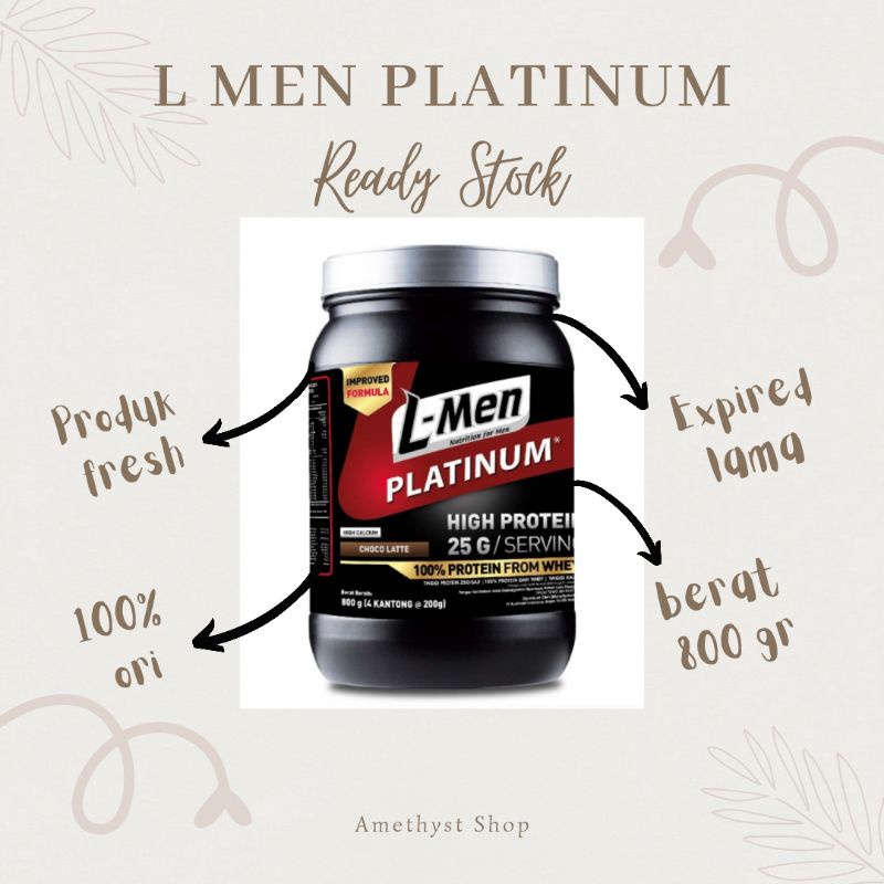 [NUTRIMART] L Men Platinum Susu Tinggi Protein 800 gr