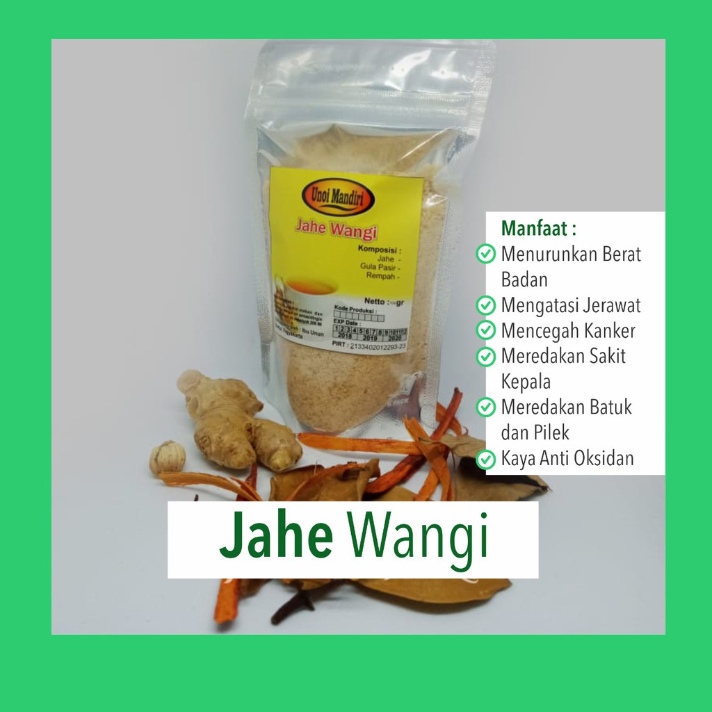 

JAHE WANGI Rimpang Empon Jamu