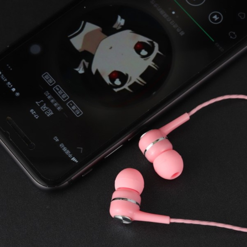 S12 Headset In-Ear Stereo Noise Canceling Kabel 1.2M Dengan Jack 3.5mm Untuk Smartphone / Tablet / Komputer / Laptop