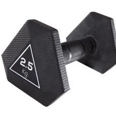 DOMYOS - HEXAGONAL 2.5KG DUMBELL / DUMBELL / BARBELL